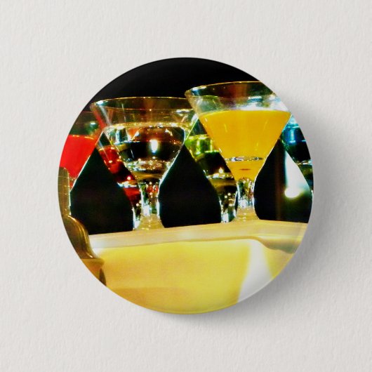 Badge Rond 5 Cm martini gris d'oie (Devant)