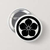 Badge Rond 5 Cm Maru ni kikyo (Devant & derrière)