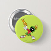 Badge Rond 5 Cm MARVIN LE laser de ciblage MARTIAN™ (Devant & derrière)