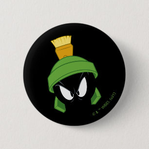 Badge Rond 5 Cm MARVIN MARTIAN™ Face en colère