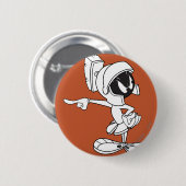 Badge Rond 5 Cm MARVIN MARTIAN™ Pointing (Devant & derrière)