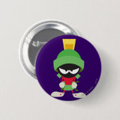 Badge Rond 5 Cm MARVIN THE MARTIAN™ Ready to attack (Devant & derrière)