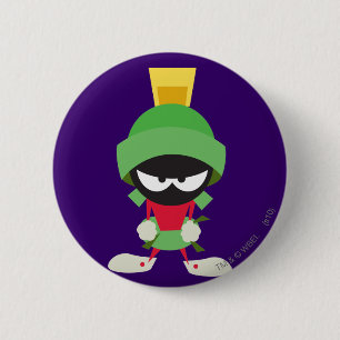 Badge Rond 5 Cm MARVIN THE MARTIAN™ Ready to attack