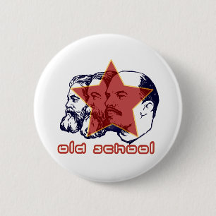 BADGE ROND 5 CM MARX ENGELS LÉNINE
