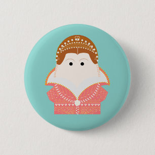 Badge Rond 5 Cm Mary Queen of Scots, reine Stuart