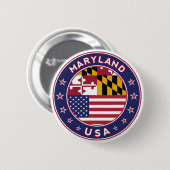 Badge Rond 5 Cm Maryland (Devant & derrière)