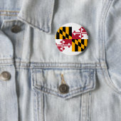 Badge Rond 5 Cm Maryland State Flag Design (En situation)