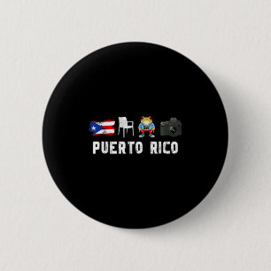 Badge Rond 5 Cm Más Fotos Porto Rico Drapeau Ricain Sapo Concho