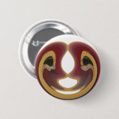 Badge Rond 5 Cm Masai Tribal Whirt Art Imprimer (Devant & derrière)