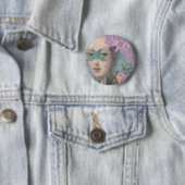 Badge Rond 5 Cm Mascarade de Français (En situation)