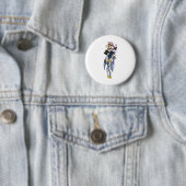 Badge Rond 5 Cm Mascotte d'abracadabra (En situation)
