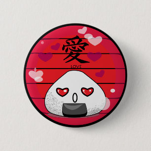 Badge Rond 5 Cm Mascotte de Manga de Japonais