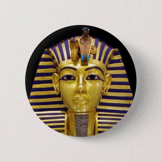 Badge Rond 5 Cm Mask d'Egyptian (Devant)