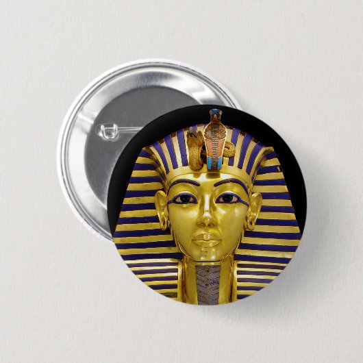 Badge Rond 5 Cm Mask d'Egyptian (Devant & derrière)