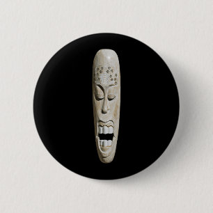 Badge Rond 5 Cm Masque africain