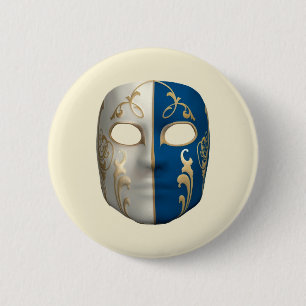 Badge Rond 5 Cm Masque de Carnaval