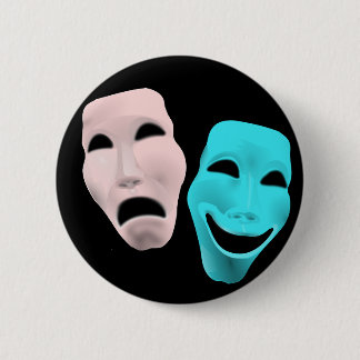 Badge Rond 5 Cm Masques de comique