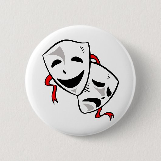 Badge Rond 5 Cm Masques de drame (Devant)