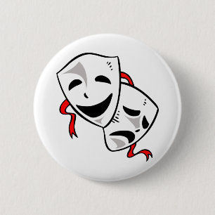 Badge Rond 5 Cm Masques de drame