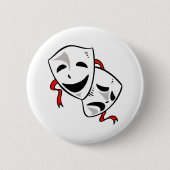BADGE ROND 5 CM MASQUES DRAMATIQUES (Devant)