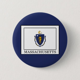 Badge Rond 5 Cm Massachusetts