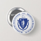 Badge Rond 5 Cm Massachusetts (Devant & derrière)
