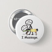 Badge Rond 5 Cm Massage (Devant & derrière)