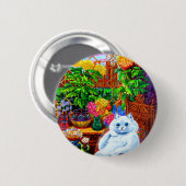 Badge Rond 5 Cm Master du Collège Cat (Devant & derrière)