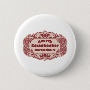 Badge Rond 5 Cm Master Scrapbooker Extraordinaire