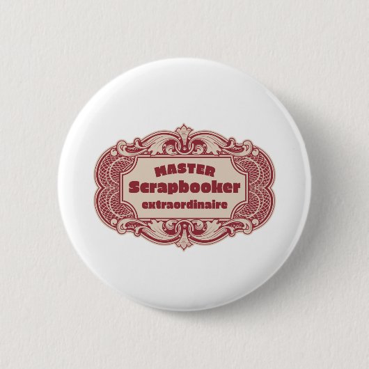 Badge Rond 5 Cm Master Scrapbooker Extraordinaire (Devant)