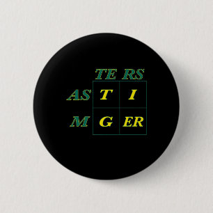 Badge Rond 5 Cm Masters de Tiger Goat Woods
