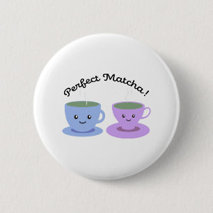 Badge Rond 5 Cm Matcha mignonne et amusante