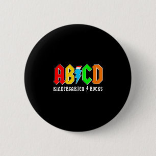 Badge Rond 5 Cm Maternelle Abcd en folie garçons rentrée scolaire