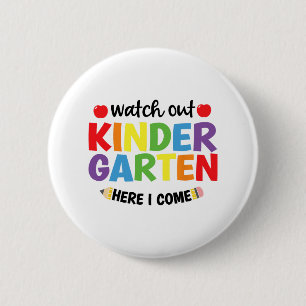 Badge Rond 5 Cm Maternelle Attention Me Voici De Retour À La Mater