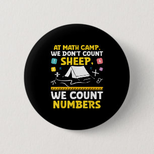 Badge Rond 5 Cm Math Camp Math Camper Mathematician Camping Mathem