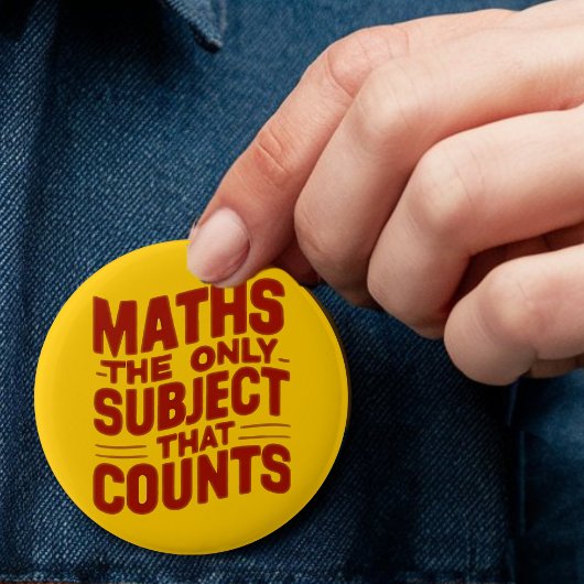 Badge Rond 5 Cm Math Enseignant cadeau Mathématiques génie Numéris