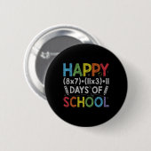 Badge Rond 5 Cm Math Formula 100 Jours D'École Drôle Enseignant Ma (Devant & derrière)