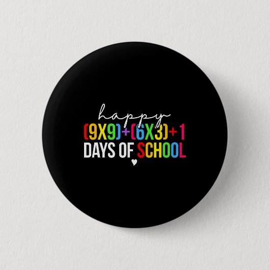 Badge Rond 5 Cm Math Formula 100 Jours D'École Drôle Enseignant Ma (Devant)