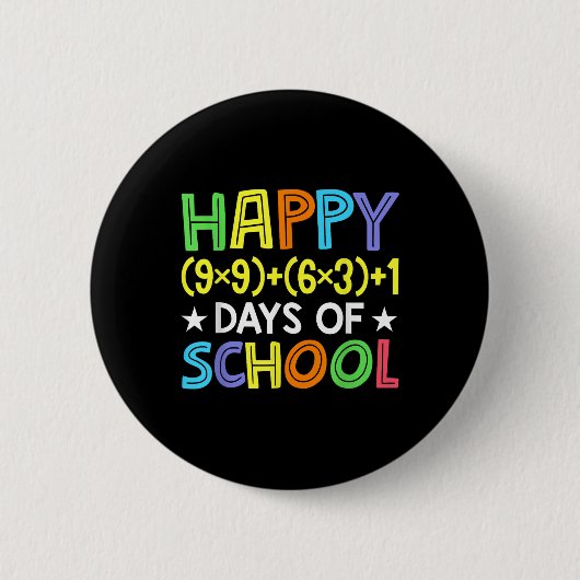 Badge Rond 5 Cm Math Formula 100 Jours D'École Drôle Enseignant Ma (Devant)
