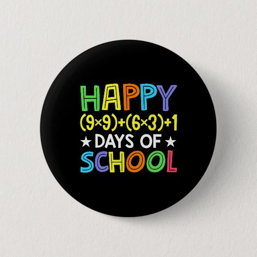 Badge Rond 5 Cm Math Formula 100 Jours D'École Drôle Enseignant Ma (Devant)