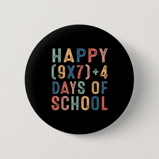 Badge Rond 5 Cm Math Formula 67 Days Of School Funny Math Teacher (Devant)