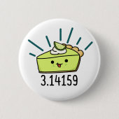 Badge Rond 5 Cm Math Pi Nombre Funky Pie Pun (Devant)
