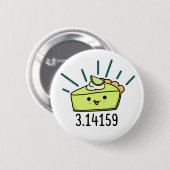 Badge Rond 5 Cm Math Pi Nombre Funky Pie Pun (Devant & derrière)
