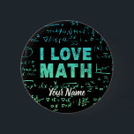 Badge Rond 5 Cm Math Teacher or Mathematics Professeur et étudiant<br><div class="desc">Math Teacher or Mathematics Professeur et Student Design for all who love mathematics and algebra.</div>