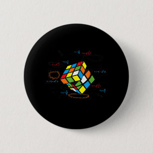 Badge Rond 5 Cm Mathématiques amusantes Rubik Rubix Rubics Joueur