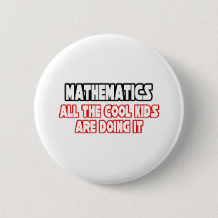 Badge Rond 5 Cm Mathématiques...Enfants Cool