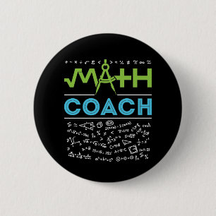 Badge Rond 5 Cm Mathématiques entraîneur mathématiques Tuteur
