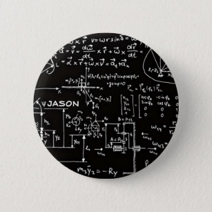 Badge Rond 5 Cm Mathématiques Geeky de maths personnalisées