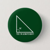 Badge Rond 5 Cm Mathématiques / Mathématiques Enseignant Funny (Devant)