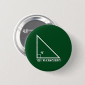 Badge Rond 5 Cm Mathématiques / Mathématiques Enseignant Funny (Devant & derrière)